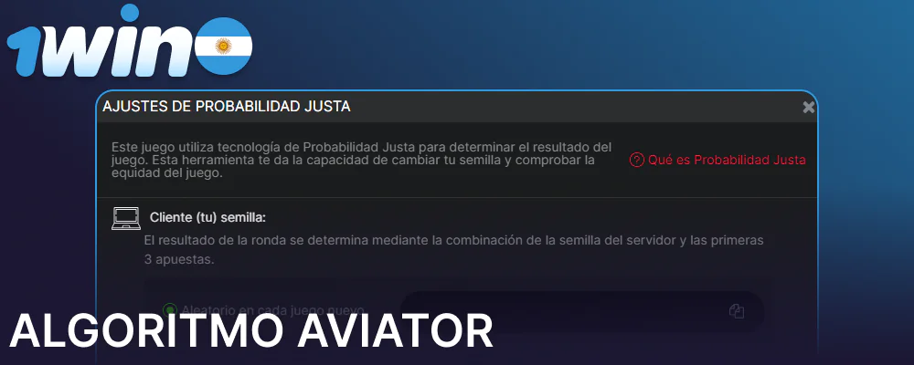 El algoritmo con el que funciona el juego 1win Aviator