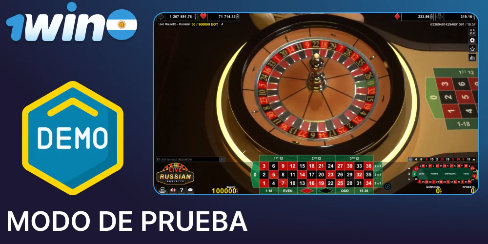 Juega gratis a juegos de ruleta en 1win en el modo de demostración