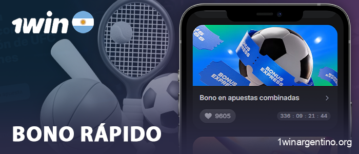 Bonificación por apuestas exprés en la aplicación móvil 1Win