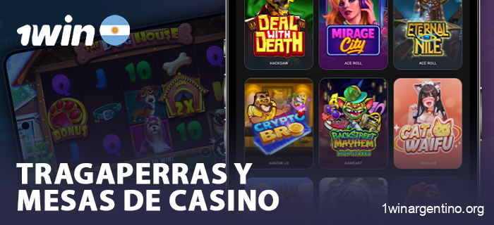 Tragamonedas online para jugar en la aplicación 1Win Argentina