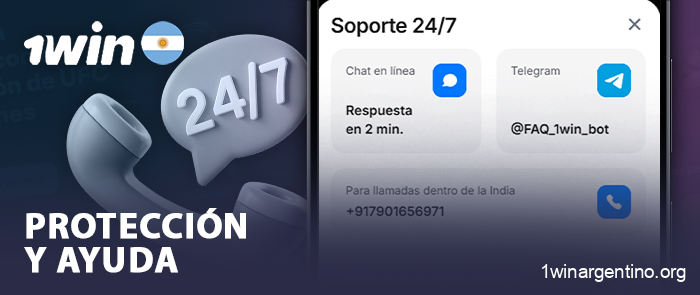 Cómo ponerse en contacto con el servicio de asistencia de 1Win a través de la aplicación móvil