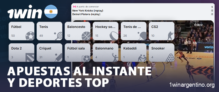 Acerca de las apuestas en directo en 1Win y los deportes