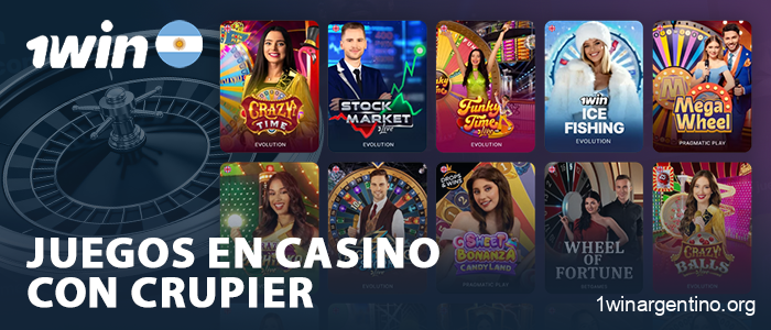 Juegos con crupier en vivo en el sitio web 1Win Argentina