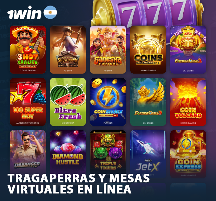 Tragamonedas online populares en el casino 1Win