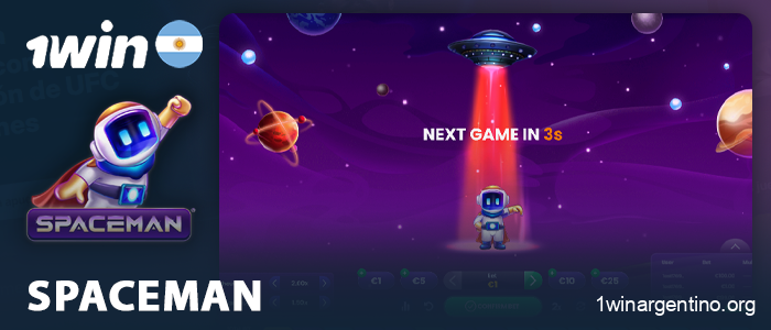 Acerca del juego Spaceman en el casino 1Win