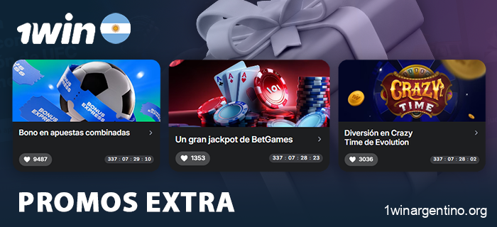 Nuevas bonificaciones para los jugadores argentinos de 1Win en apuestas deportivas y casino online